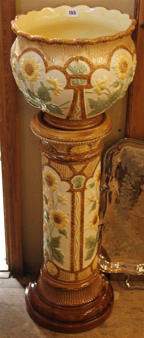 Burmantof jardiniere & stand